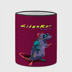 Кружка 3D CyberRat 2077КиберКрыс 2077, цвет: 3D-черный кант — фото 2