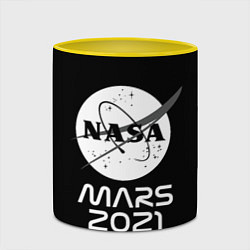 Кружка 3D NASA Perseverance, цвет: 3D-белый + желтый — фото 2