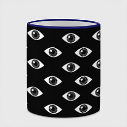 Кружка 3D Глаза, цвет: 3D-синий кант — фото 2