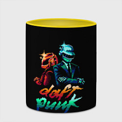 Кружка 3D Daft Punk, цвет: 3D-белый + желтый — фото 2