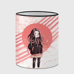 Кружка 3D Незуко, цвет: 3D-черный кант — фото 2