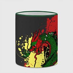 Кружка 3D Chinese dragon, цвет: 3D-зеленый кант — фото 2