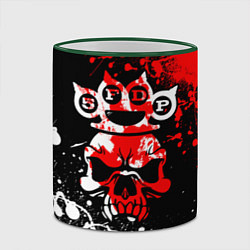 Кружка 3D Five Finger Death Punch 8, цвет: 3D-зеленый кант — фото 2