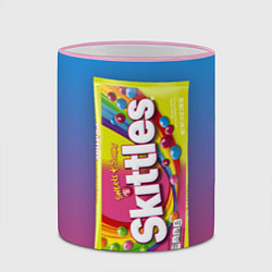 Кружка 3D Skittles Желтый, цвет: 3D-розовый кант — фото 2