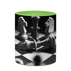 Кружка 3D Шахматы, цвет: 3D-белый + светло-зеленый — фото 2
