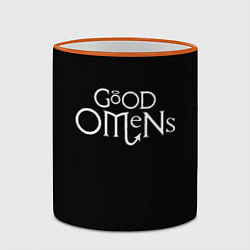 Кружка 3D GOOD OMENS БЛАГИЕ ЗНАМЕНИЯ КРЫЛЬЯ, цвет: 3D-оранжевый кант — фото 2