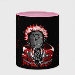 Кружка 3D JUJUTSU KAISEN СУКУНА, цвет: 3D-белый + розовый — фото 2