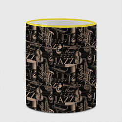 Кружка 3D Jazz, цвет: 3D-желтый кант — фото 2