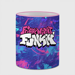 Кружка 3D Friday Night Funkin, цвет: 3D-розовый кант — фото 2