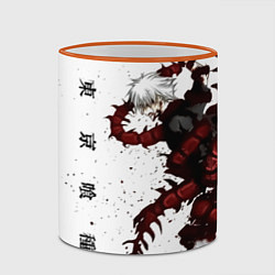 Кружка 3D Какуджа Токийский гуль, цвет: 3D-оранжевый кант — фото 2