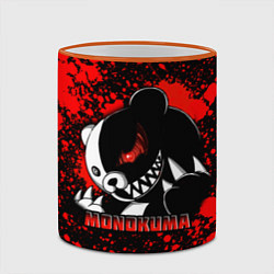 Кружка 3D MONOKUMA МОНОКУМА BLOOD, цвет: 3D-оранжевый кант — фото 2