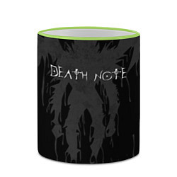 Кружка 3D DEATH NOTE ТЕТРАДЬ СМЕРТИ, цвет: 3D-светло-зеленый кант — фото 2