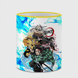 Кружка 3D КЛИНОК РАССЕКАЮЩИЙ ДЕМОНОВ, цвет: 3D-желтый кант — фото 2