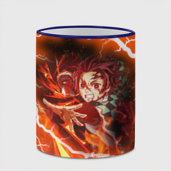 Кружка 3D КЛИНОК РАССЕКАЮЩИЙ ДЕМОНОВ, цвет: 3D-синий кант — фото 2