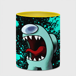 Кружка 3D AMONG US АМОНГ АС, цвет: 3D-белый + желтый — фото 2
