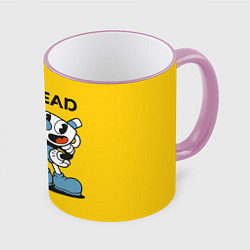 Кружка 3D CUPHEAD, цвет: 3D-розовый кант