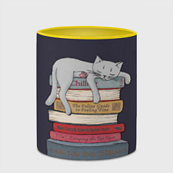 Кружка 3D Relax Cat, цвет: 3D-белый + желтый — фото 2
