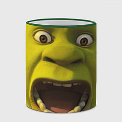 Кружка 3D Shrek is Yelling, цвет: 3D-зеленый кант — фото 2