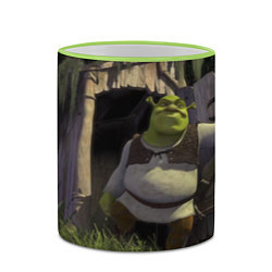 Кружка 3D Shrek: Somebody Once Told Me, цвет: 3D-светло-зеленый кант — фото 2