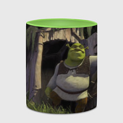 Кружка 3D Shrek: Somebody Once Told Me, цвет: 3D-белый + светло-зеленый — фото 2