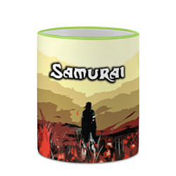 Кружка 3D SAMURAI PROJECT RED, цвет: 3D-светло-зеленый кант — фото 2