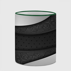 Кружка 3D 3D luxury style silver black, цвет: 3D-зеленый кант — фото 2