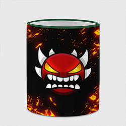 Кружка 3D Geometry Dash: Demon Z, цвет: 3D-зеленый кант — фото 2