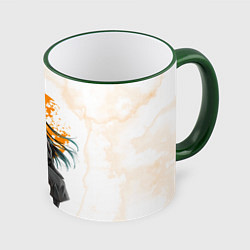 Кружка 3D Муичиро Токито Kimetsu no Yaiba, цвет: 3D-зеленый кант