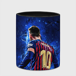 Кружка 3D Leo Messi Лео Месси 10, цвет: 3D-белый + черный — фото 2