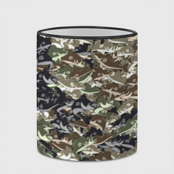 Кружка 3D Камуфляж для рыбака, цвет: 3D-черный кант — фото 2