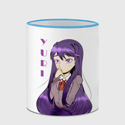 Кружка 3D Doki Doki YURI, цвет: 3D-небесно-голубой кант — фото 2