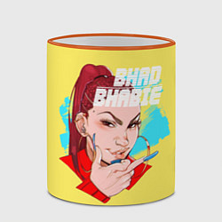 Кружка 3D Bhabie, цвет: 3D-оранжевый кант — фото 2