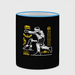 Кружка 3D BOXING, цвет: 3D-небесно-голубой кант — фото 2