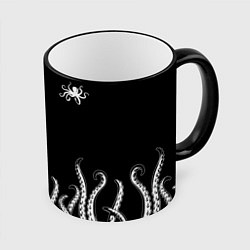 Кружка 3D Octopus Щупальца, цвет: 3D-черный кант