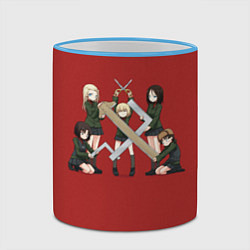 Кружка 3D Girls und Panzer Правда, цвет: 3D-небесно-голубой кант — фото 2
