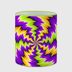 Кружка 3D ЛЕДЕНЕЦ КОНФЕТА КАРАМЕЛЬ, цвет: 3D-светло-зеленый кант — фото 2