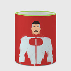 Кружка 3D Омни-Мэн Нолан Грейсон, цвет: 3D-светло-зеленый кант — фото 2