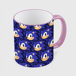 Кружка 3D Sonic pattern, цвет: 3D-розовый кант