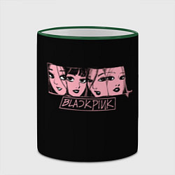 Кружка 3D Black Pink Art, цвет: 3D-зеленый кант — фото 2