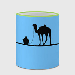 Кружка 3D Верблюд, цвет: 3D-светло-зеленый кант — фото 2