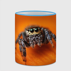 Кружка 3D ПАУК SPIDER, цвет: 3D-небесно-голубой кант — фото 2