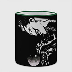 Кружка 3D Рюк и яблоко Death Note, цвет: 3D-зеленый кант — фото 2