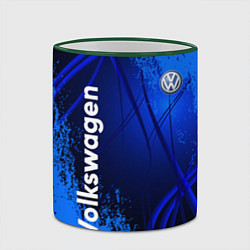 Кружка 3D Volkswagen, цвет: 3D-зеленый кант — фото 2