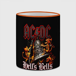 Кружка 3D ACDC Hells Bells, цвет: 3D-оранжевый кант — фото 2