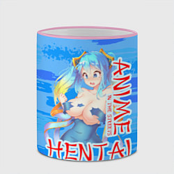 Кружка 3D Anime vs Hentai, цвет: 3D-розовый кант — фото 2