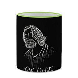 Кружка 3D THE DUDE Большой Лебовски, цвет: 3D-светло-зеленый кант — фото 2