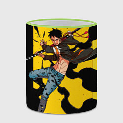 Кружка 3D Трафальгар Ло из One Piece, цвет: 3D-светло-зеленый кант — фото 2