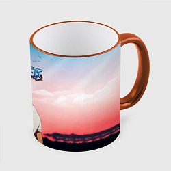 Кружка 3D Ророноа Зоро эпичный One Piece, цвет: 3D-оранжевый кант