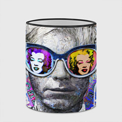 Кружка 3D Andy Warhol Энди Уорхол, цвет: 3D-черный кант — фото 2