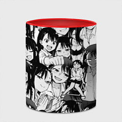 Кружка 3D Nagatoro Sempai, цвет: 3D-белый + красный — фото 2